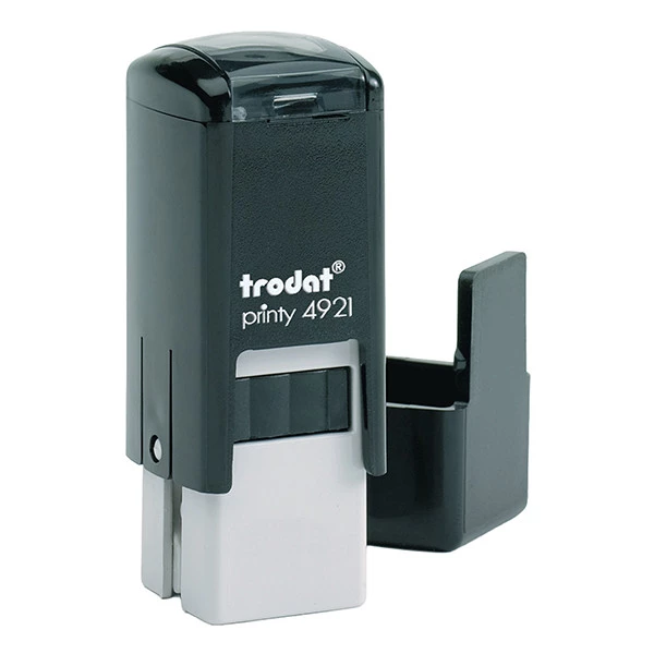 Timbro quadrato 4921 - personalizzabile - 12 x 12 mm - 3 righe - autoinchiostrante - Trodat