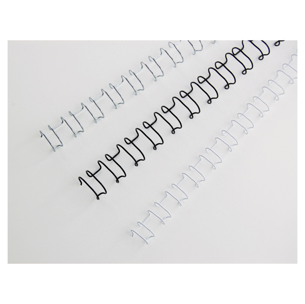 Dorsi spirale IbiWire - metallo - 21 anelli - 6 mm - argento - GBC - scatola 100 pezzi