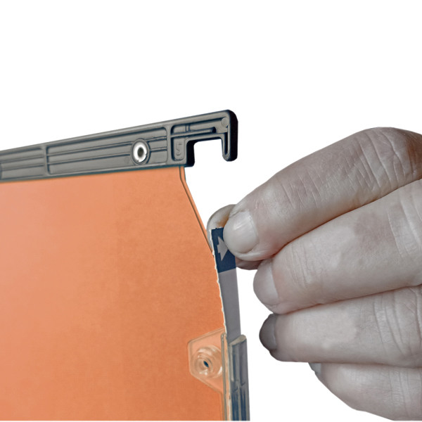 Cartella sospesa Cartesio Plus - armadio - interasse 33 cm - fondo U - 33 x 28 cm - arancio - Bertesi