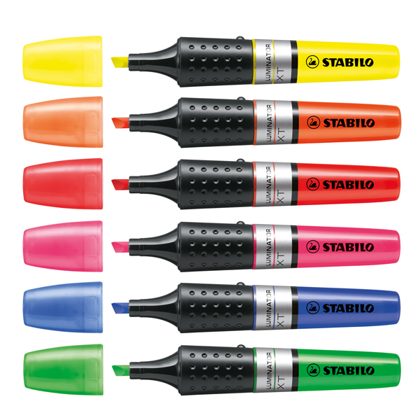 Evidenziatore Luminator - colori assortiti - Stabilo - expo 24 pezzi