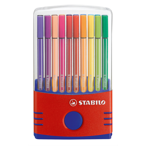 Pennarello Pen 68 - colori assortiti - Stabilo - astuccio Color