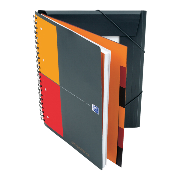 Blocco spiralato Organiser Book - 5mm con margine - 240 x 297mm - 80gr - 80 fogli - Oxford