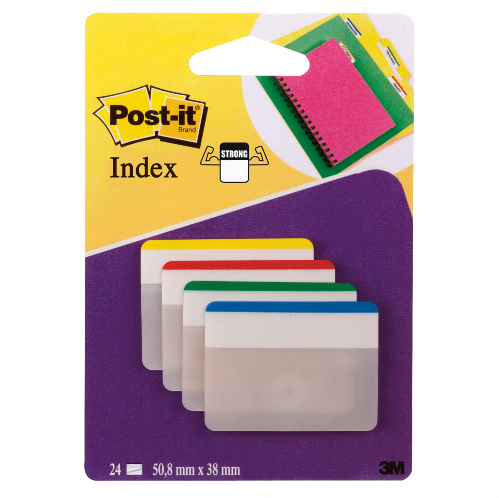 Segnapagina Post it Index Strong - 686F-1 - per archivio - 50,8