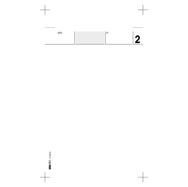 Blocco comande - 25/25 fogli autoricalcanti - 17 x 9,9cm - Edipro