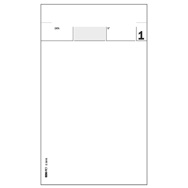 Blocco comande - 25/25/25 fogli autoricalcanti - 17 x 9,9cm - Edipro