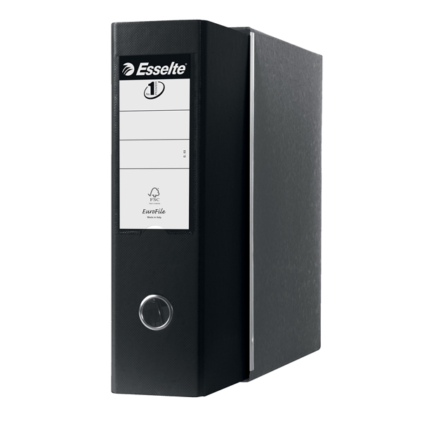Registratore Eurofile G53 - dorso 8 cm - commerciale 23x30 cm - nero - Esselte