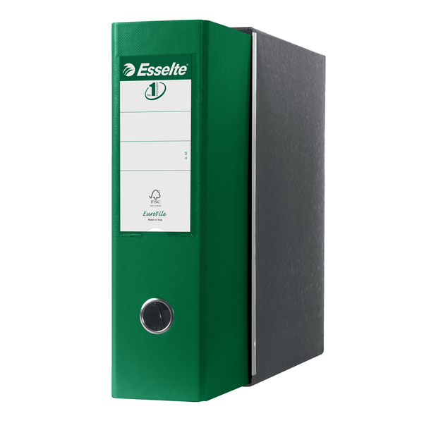 Registratore Eurofile G53 - dorso 8 cm - commerciale 23x30 cm - verde - Esselte