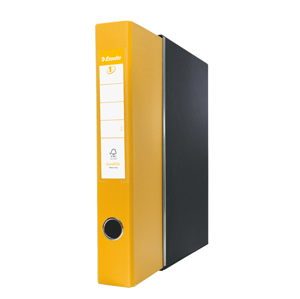 Registratore Eurofile G54 - dorso 5 cm - protocollo 23x33 cm - giallo - Esselte