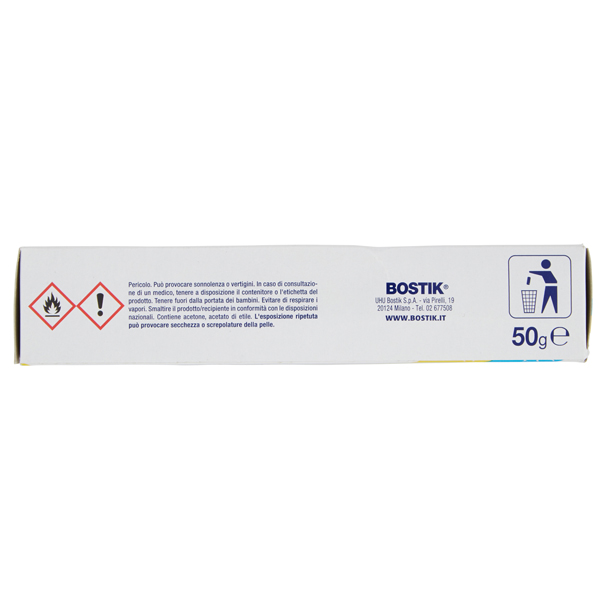 Adesivo Bostik Supertrasparente - universale - 50 gr - trasparente - Bostik