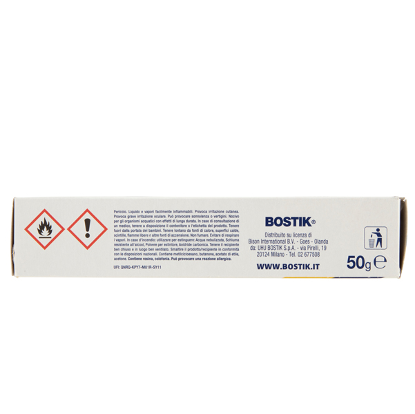 Adesivo Bostik Superchiaro - universale - 50 gr - trasparente - Bostik