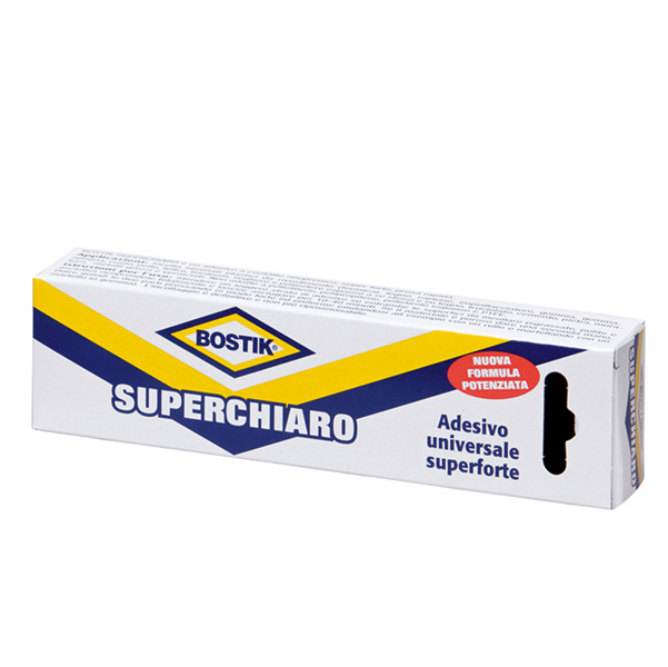 Adesivo Bostik Superchiaro - universale - 50 gr - trasparente - Bostik