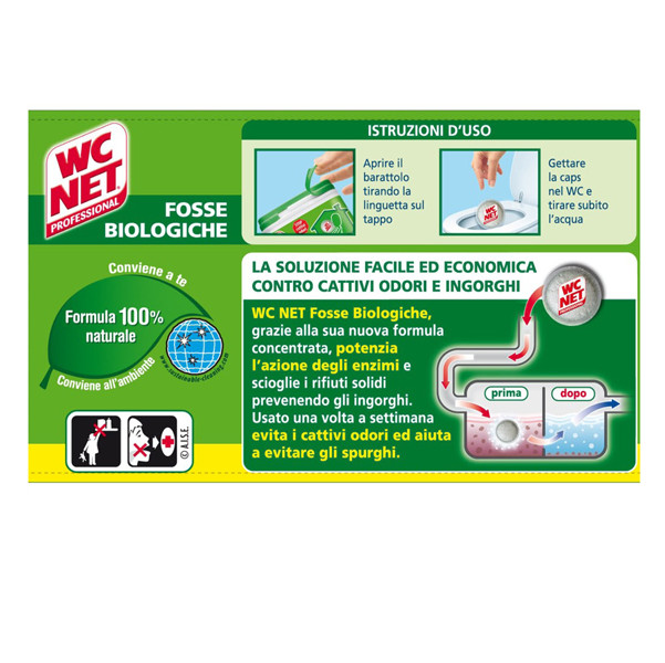 Fosse Biologiche - 12 capsule da 216 gr - WC Net