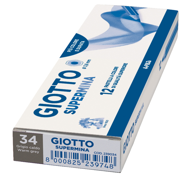 Pastello Supermina - mina 3,8 mm - grigio caldo 34 - Giotto
