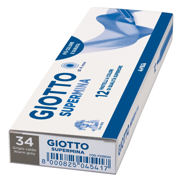 Pastello Supermina - mina 4 mm - grigio caldo 34 - Giotto