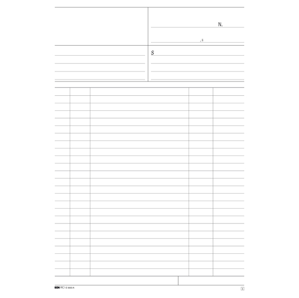 Blocco multiuso bianco - 50/50 fogli autoricalcanti - 31 x 21cm - Edipro