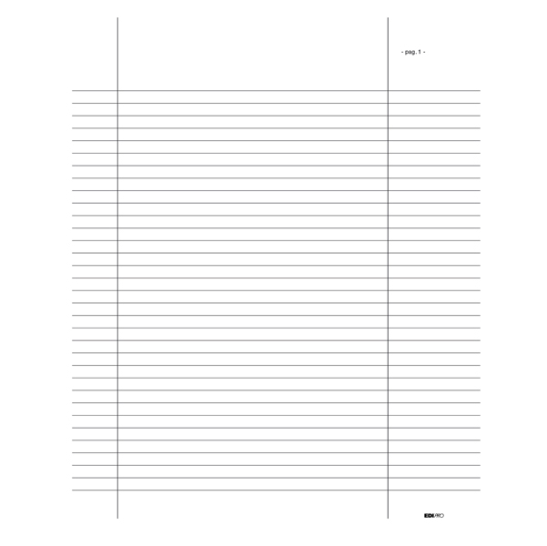 Registro libro soci - 31 x 24,5cm - 92pg - numerate - Edipro