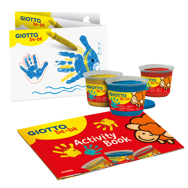 Supercolori a dita - 100 ml - rosso, blu, giallo - Giotto - conf. 3 pezzi