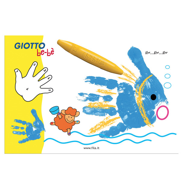 Supercolori a dita - 100 ml - rosso, blu, giallo - Giotto - conf. 3 pezzi