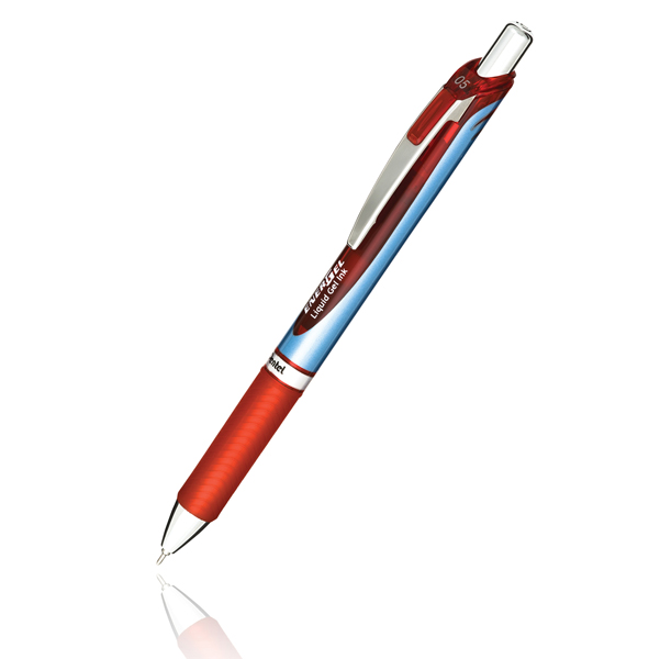 Roller a scatto Energel XM Click - punta 0,5mm - rosso - Pentel