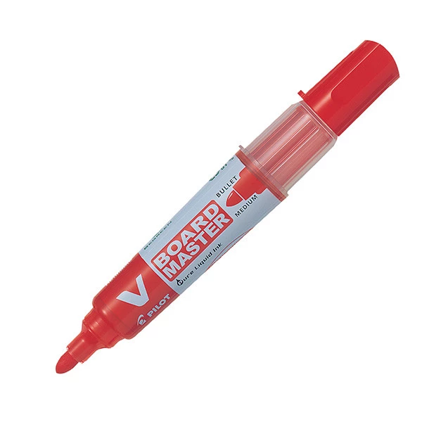 Marcatore per lavagne v board master - rosso - p.tonda 6mm -  begreen - Pilot