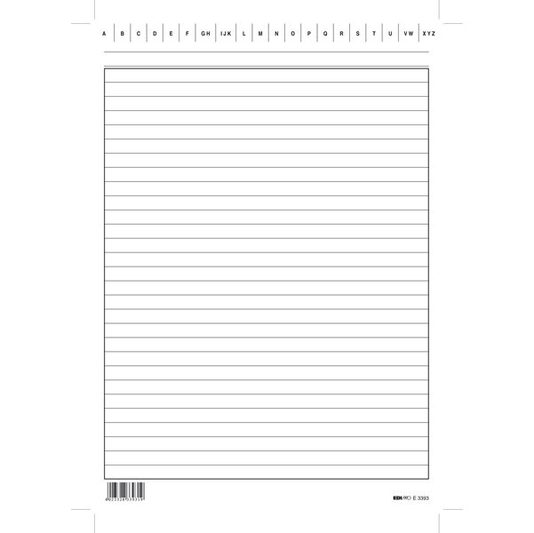 Schede in cartoncino rigate - 24 x 17 cm verticale - Edipro - conf. 100 pezzi