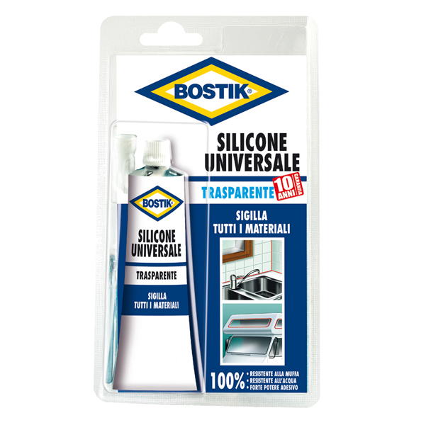 Silicone Universale Bostik - 60 ml - trasparente - Bostik
