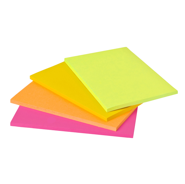 Blocco foglietti Post it Super Sticky Meeting Notes - 6445-SSP - 152 x 101 mm - rosa/verde neon - 45 fogli - Post it