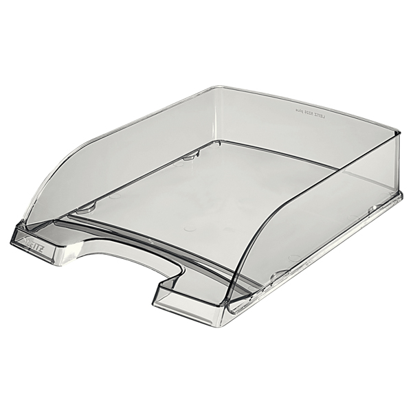 Vaschetta portacorrispondenza Leitz Plus Standard - 25,5x7x36 cm - fumE' trasparente - Leitz