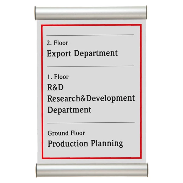 Porta targa appendibile Wall Sign - A6 - 15 x 10,5 cm - Tecnostyl