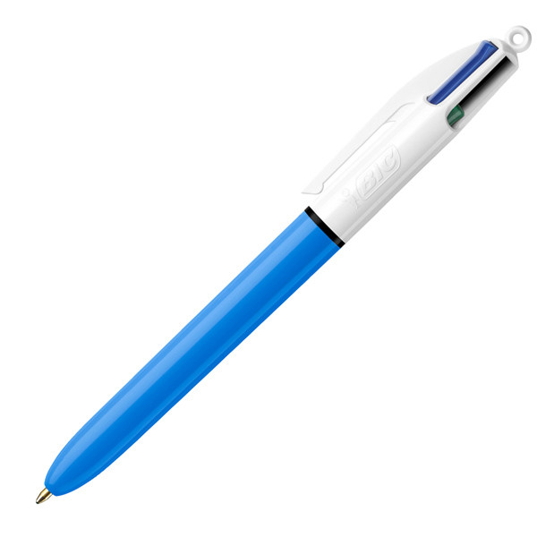 Penna a sfera scatto multifunzione 4 Colours Classic - punta 1,0mm - nero, blu, rosso, verde - Bic - conf. 12 pezzi