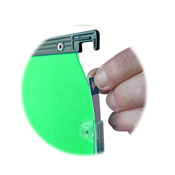 Cartella sospesa Joker - armadio - interasse 33 cm - fondo V - 33 x 28 cm - verde - Bertesi