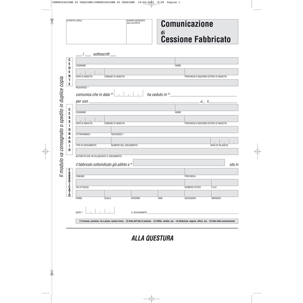 Fascicolo contratto di locazione libero - 29,7 x 21cm - Edipro