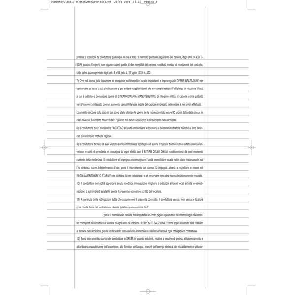 Fascicolo contratto di locazione libero - 29,7 x 21cm - Edipro