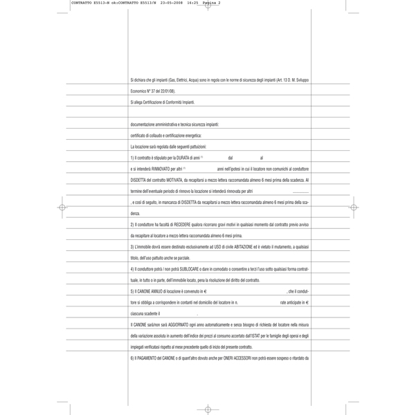 Fascicolo contratto di locazione libero - 29,7 x 21cm - Edipro