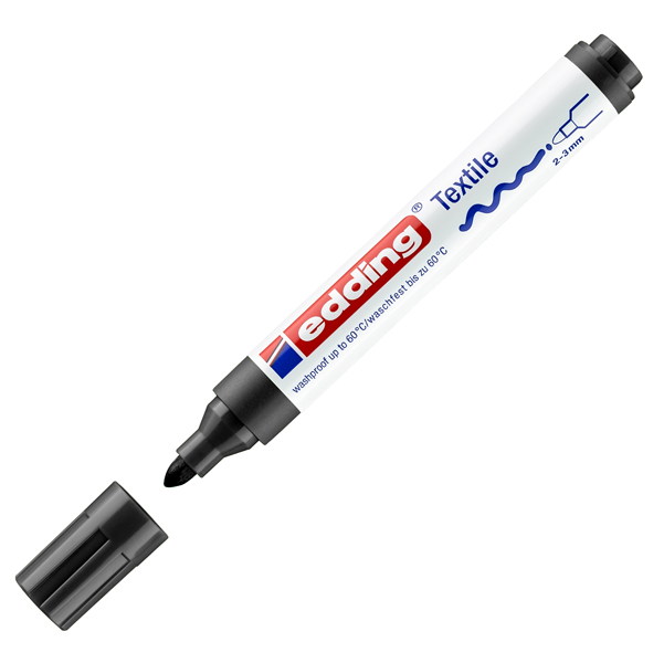 Marcatore per tessuto 4500 - punta tonda 2,0-3,0mm - 5 colori assortiti - Edding