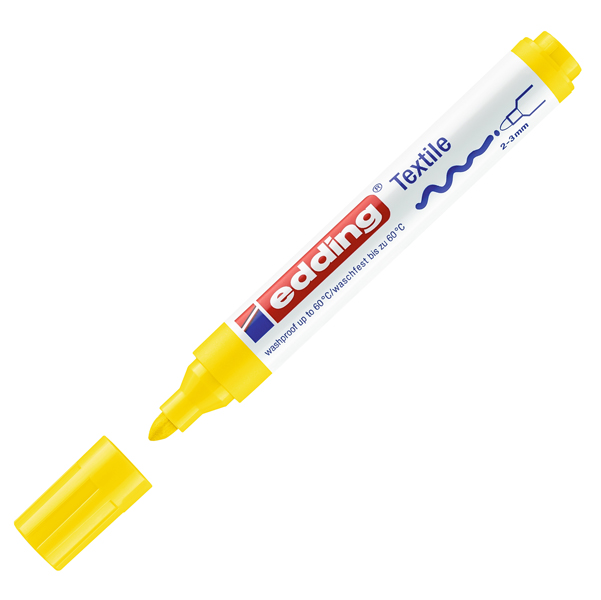 Marcatore per tessuto 4500 - punta tonda 2,0-3,0mm - 5 colori assortiti - Edding