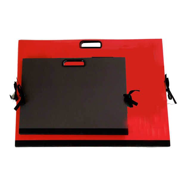 Cartella portadisegni - con maniglia - 35x50 cm - rosso 