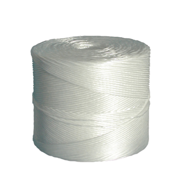 Rotolo di spago - fibra sintetica (PPL) titolo 1/500 - colore bianco - 2 kg - diametro 2 mm - lunghezza 1000 m - Viva