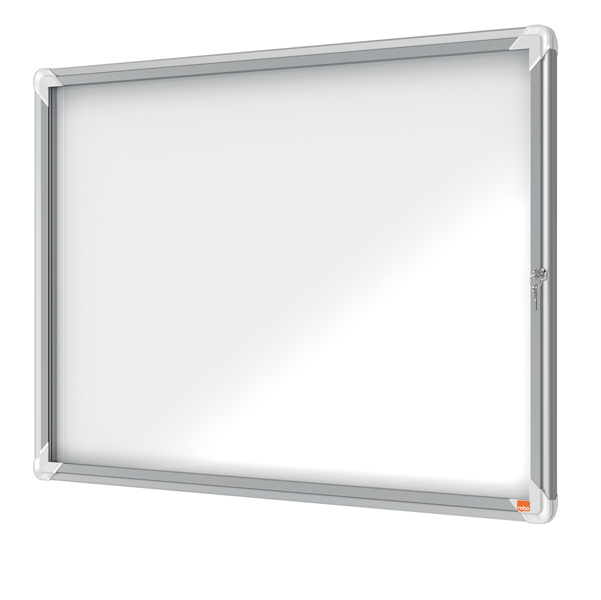 Bacheca per interni - fondo magnetico bianco - 8 fogli A4 - orizzontale - Nobo