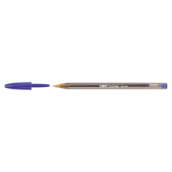 Penna sfera Cristal Large - punta 1,6 mm - blu - Bic - conf. 50 pezzi