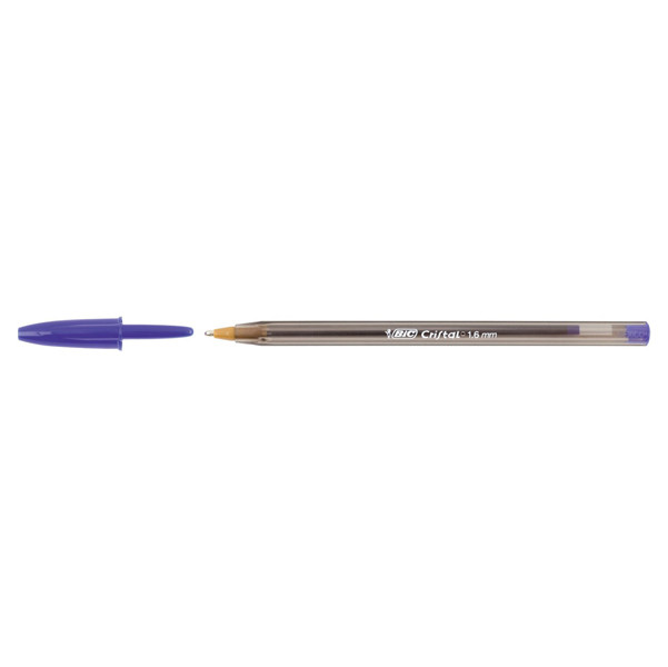 Penna sfera Cristal Large - punta 1,6 mm - blu - Bic - conf. 50 pezzi