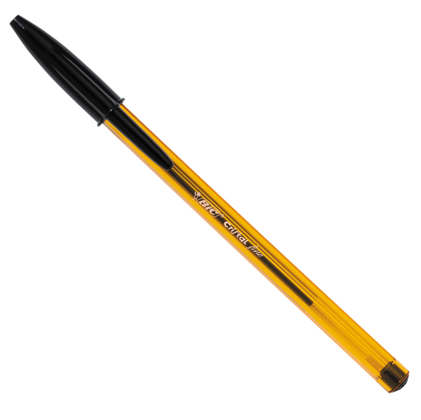 Penna sfera Cristal - punta fine 0,8 mm - nero - Bic - conf. 50
