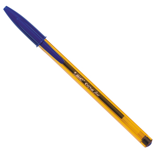 Penna sfera Cristal - punta fine 0,8 mm - blu - Bic - conf. 50 pezzi