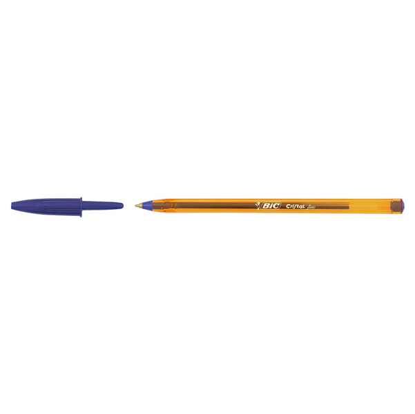 Penna sfera Cristal - punta fine 0,8 mm - blu - Bic - conf. 50
