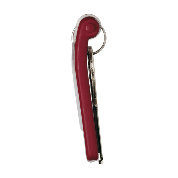 Portachiavi Key Clip - rosso - Durable - conf. 6 pezzi