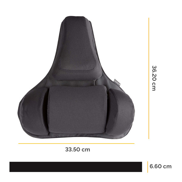 Supporto lombare ergonomico - 38 x 37,4 x 8,8 cm - nero - Fellowes