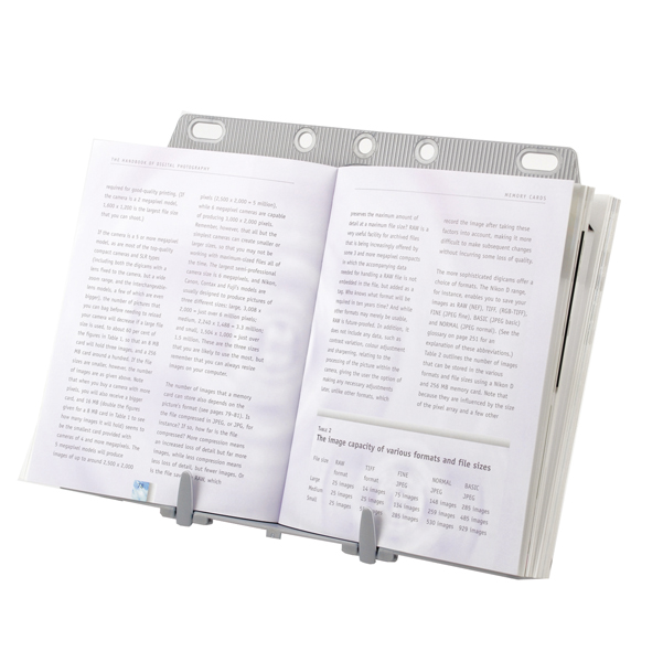 Leggio Booklift - formati A4/A3 - silver - Fellowes