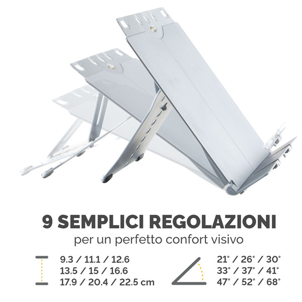 Leggio Booklift - formato A4 - silver - Fellowes