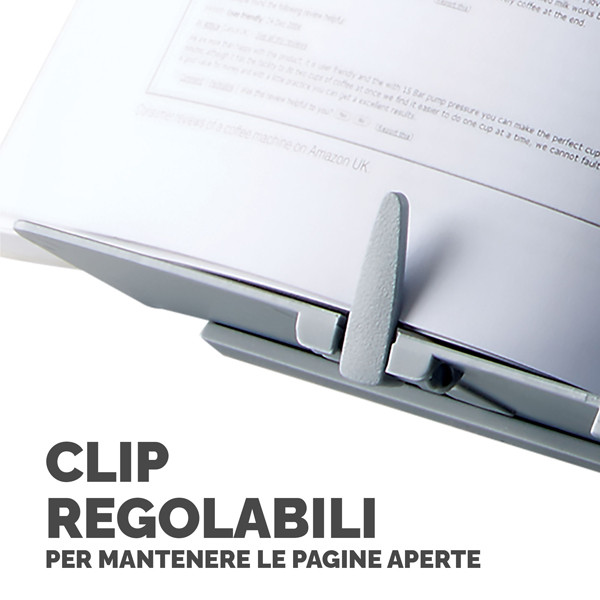 Leggio Booklift - formato A4 - silver - Fellowes