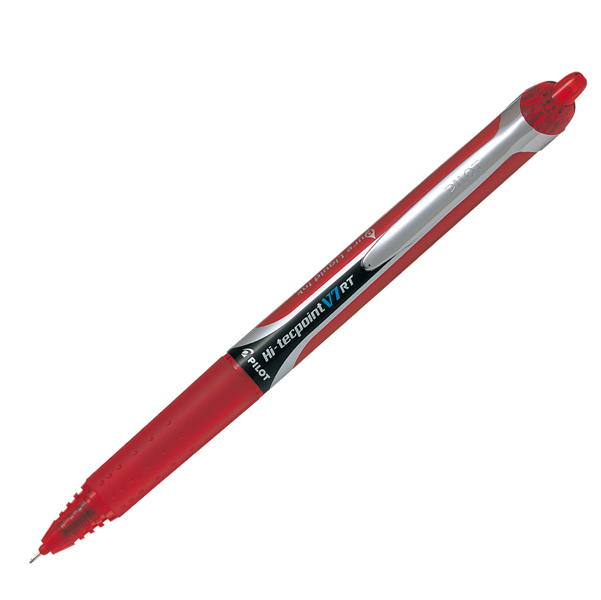 Roller a scatto Hi Tecpoint V7 RT - punta 0,7mm - rosso - Pilot